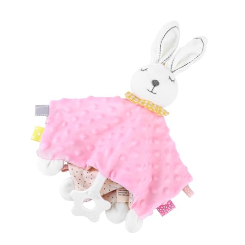 ERINGOGO 用 安?タオル うさぎ形状 柔らかい肌触り 無脱毛素材 咀嚼可能 新生児から幼児向け 不安緩和おもちゃ