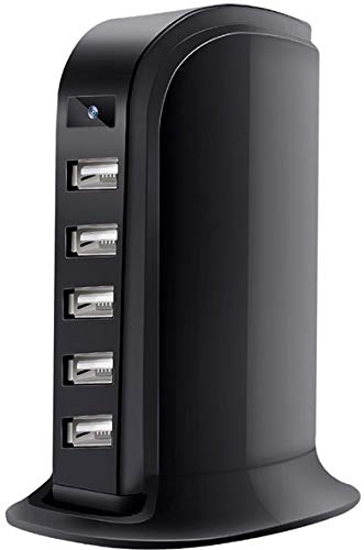 OJXTZF Spy Camera WiFi Hidden Camera Wireless USB Wall Charger 5 Port Plug HD 1080P Night Vision Nanny Cam Video Recorder Motion Detection, Home Security Cameras Charging Phones