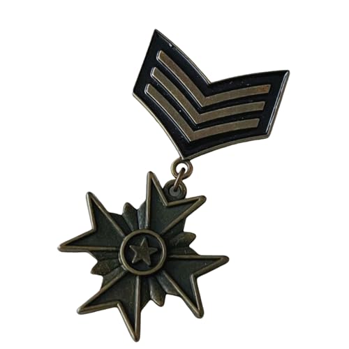 Retro Designs Martial Badge Antique Emblems Metal Brooch Pin For History