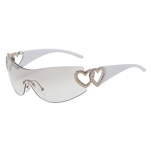 Lunettes de soleil sans monture femmes MUTYNE dégradé enveloppant mode
