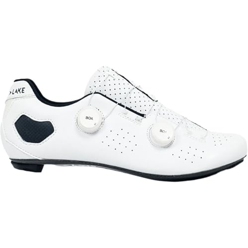 Lake Cx333 Regular Cycling Shoe - Men's White/White Clarino, 45.0