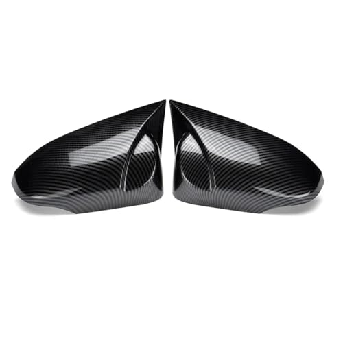 Coques rétroviseur voiture aspect carbone et noir brillant pour Altis
