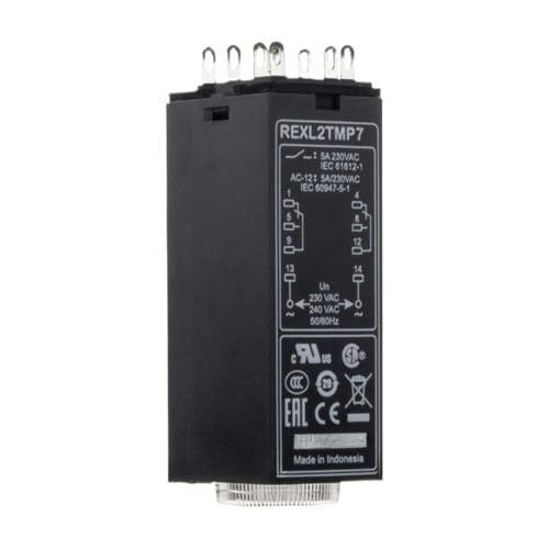 Relais temporisé REXL2TMP7 AC 230V miniature sans embase miniature de temporisation