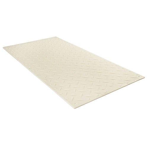 Tufftrak Alturnamat Ground Protection Mat - Clear, 4Ft.w X 8Ft.l, Diamond Plate Tread Design, Model Number Cm48