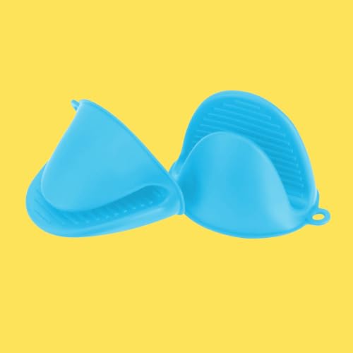 Silicone Oven Mitts Heat Resistant, Silicone Potholders for Kitchen, Mini Rubber Oven Glove Kitchen Mittens, Cute Cooking Mitts
