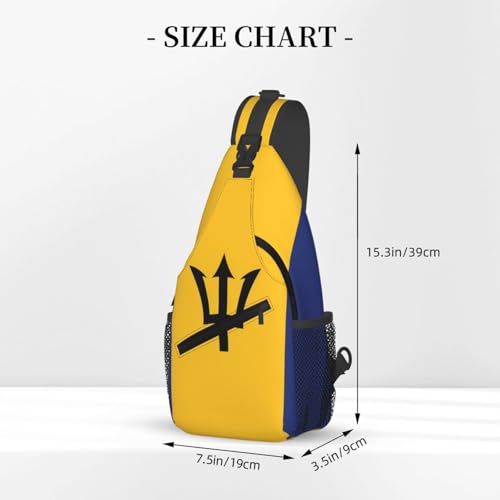 Mochila Unisex de Alta Capacidad con Diseño de Bandera de Barbados miniatura 3