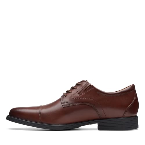 Clarks Clarks Collection Men's Whiddon Cap Oxford, Mahogany Leather, 7.5 Medium US