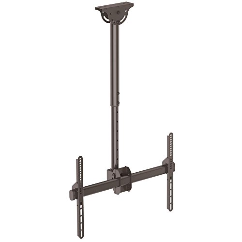 StarTech.com Ceiling TV Mount - 1.8' to 3' Short Pole - Full Motion - Supports Displays 32” to 75" - For VESA Mount Compatible TVs (FPCEILPTBSP)