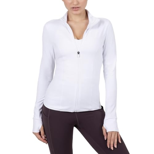 Image of YITTY Active Women's Ultraluxe Full Zip Jacket, Athleisure, 4-Way-Stretch, Thumbholes