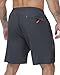Zzkouine Sporthose Herren Kurz Leicht Trainingshosen Kurze Hosen Herren Sport Shorts Männer Sommer Jogginghose mit Reißverschlusstaschen 2er Pack, Schwarz/Dunkelgrau L