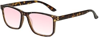 Calabria R861 FL-41 Reading Glasses +0.75 Tortoise Havana Fluorescent Light Sensitivity Indoor Outdoor Photophobia Readers