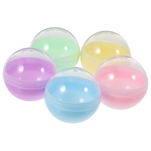 FUNOMOCYA 50Pcs 2 Inch Fillable Round Capsules Clear Plastic Balls for Vending Machines Party Favors and Diy Crafts