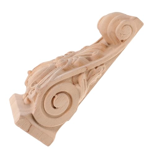 Ménsula de madera con diseño de columna romana para soporte ornamental y decoración de salas
