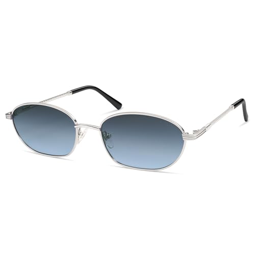 Appassal Retro Small Oval Sunglasses for Women Men Vintage 90s