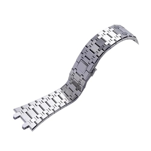 Bracelet de montre 21 mm acier inoxydable parfait pour le quotidien et le bureau
