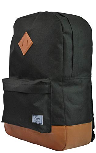 KIT MOCHILA BOLSA CASUAL PRETA UNISSEX CONVOY + CARREGADOR PORTATIL 5000mAh