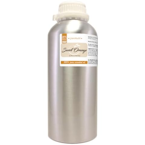 32 fl oz - Sweet Orange Essential Oil (100% Pure & Uncut), Aluminum Bottle - GreenHealth Cover