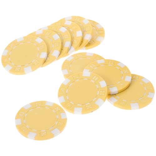 Kisangel Poker Chips Set 50pcs Small Round Poker Chips Markers Perfect for Gaming