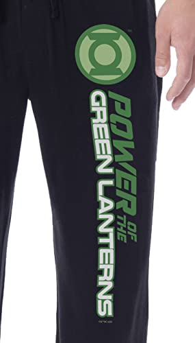 DC Comics Mens' Green Lantern Brightest Day Blackest Night Logo Sleep Pajama Pants - All Corps2