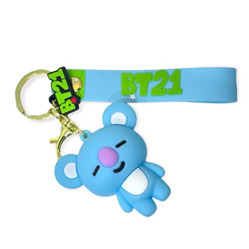 Image of AUGEN BT21 4 Action Figure Keychain Limited Edition for Car, Decoration, Cake, Office Desk & Study Table (Pack of 1)