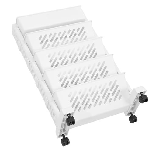 Carrello porta libri con ruote: il bel colore e la struttura ragionevole di questo scaffale portaoggetti si abbinano a molti tipi di stili di arredamento, scaffale multiuso con ruote
