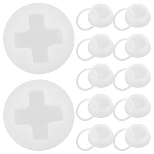 iplusmile 12 Pack 3” Thread Bung Cap with Gasket Poly Buttress Drum Bung for Gallon Plastic Water Jug Lids Reusable Bottle Covers