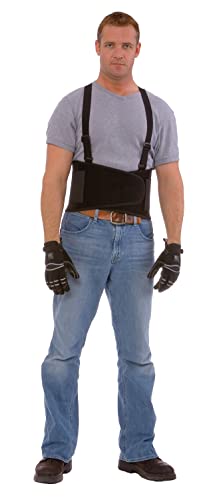 Cordova Back Support Belt with Attached Suspenders, Quick Adjust Elastic Outer Panels