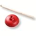 TUOTUOJIA 2Pieces Extra Long Wooden Handle Plunger for Toilets and Sinks Plumber Unblocker Tool for Stubborn Blockages Removal
