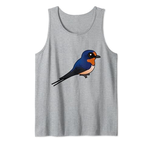 Cute Cartoon Barn Swallow Birdorable Perching Bird Species Tank Top