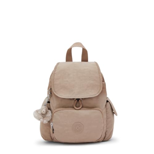 Image of Kipling City Pack Mini Backpack, Lightweight Compact Daypack with Multiple Pockets, Adjustable Straps & Everyday Travel Backpack - Tan Beige
