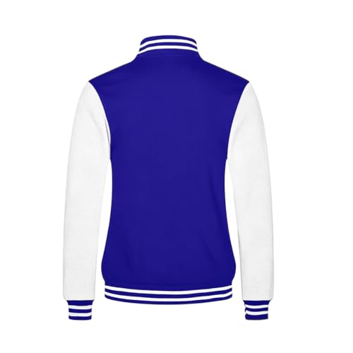 Men's Varsity Jacket Baseball Streetwear Fleece Oversized Cardigan - image 9