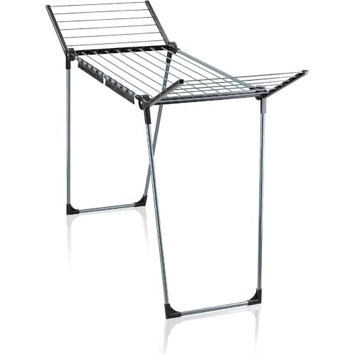 RILOOP Wäscheständer Pegasus 150 Wäschetrockner 15m Leine schwarz schmal 55cm RILOOP Wäscheständer Pegasus 150 Wäschetrockner 15m Leine schwarz schmal 55cm