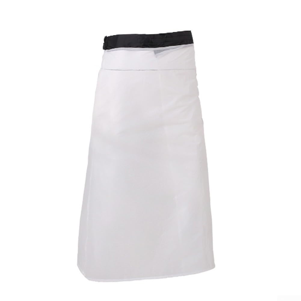 Ultraleichter Regenrock aus 15D-Nylon, wasserdicht, ideal für Camping, Wandern und Radfahrer (weiß)