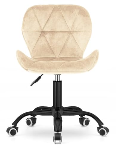 Sleepy shop 24 YOUR PERFECT MATTRESS Silla de escritorio ergonómica con ruedas, cómoda silla giratoria para oficina en casa y lugar de trabajo, acolchada, base de metal resistente, gran selección de