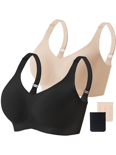Image of Gailife Womens Wireless Push Up Bras for Women No Underwire Seamless Full Coverage Supportive T Shirt Everyday Bras