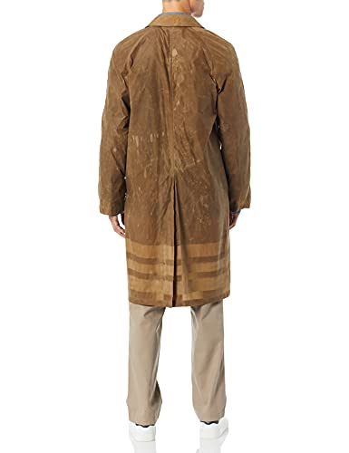 Image of Billy Reid Men's Water Resistant Waxed Trench With Interior Stripe Detail