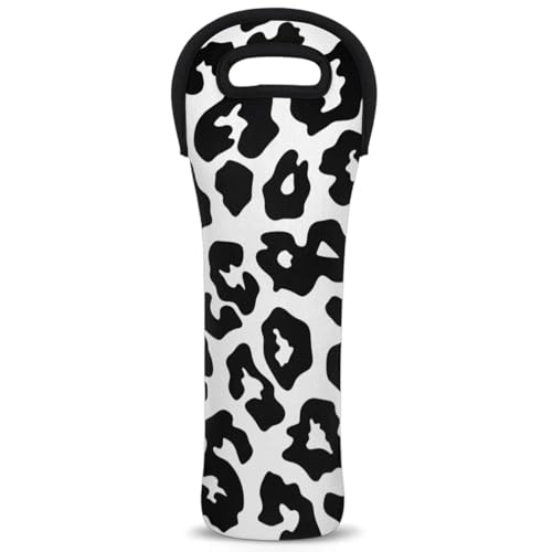 Neoprene Wine Tote Carrier Bag for Wine,Water, Champagne, Beer, Baby Bottles 15.6 x 5.1 Inches, Protective Wine Bag,Cheeth Skin