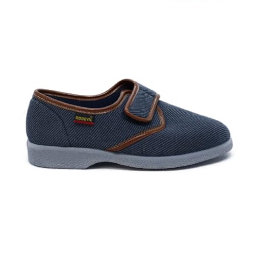 RODEVIL 635 Zapatilla con Velcro Hombre Zapatillas Azul 40