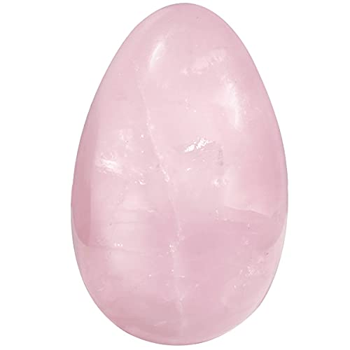 Nupuyai 3cm Quartz Rose Naturelle Décoration d'oeufs en cristal de pierre d'inquiétude, pierre de guérison de paume de poche polie pour la méditation Chakra Reiki de soulagement du stress