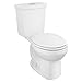 American Standard 2889218.020 H2Option Siphonic Dual Flush Normal Height Round Front Toilet, White, 2-Piece