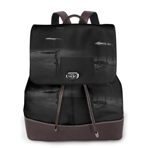 Sac à dos imperméable femme en cuir PU noir léger pour ne plus craindre la pluie en ville