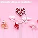 8 Pcs Valentine’s Day Straw Cover Cap Cute Bear Heart Drinking Straw Topper 10 mm Pink Heart Love Straw Covers Reusable Silicone Straw Topper Cup Accessories Decoration for Birthday Wedding Party