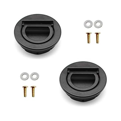 KLEHOPE Recessed Draw Handles, 2 Pcs Recessed Door Handles Lift Pull Handle with Screws, Round Stainless Stell Fingertip Cupboard Handles Recessed for Hatch Locker Cabinet Hidden, Drawer Door(40 mm) Cover