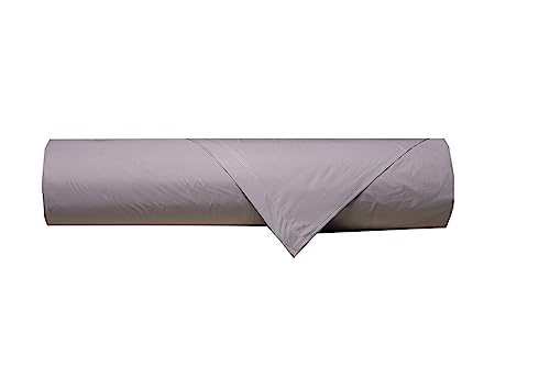 Smart Deco Home Complete Bed Sheet Set 100% Pure Cotton Percale Double Bed with Pillowcases 3 Shuttlecocks Made in Italy Smoke Grey - Image 4