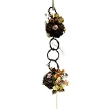 Lulu's ルルズ ゆらゆら揺れるモビール ナチュラル ドライフラワー アーティフィシャルフラワー スワッグ 壁掛け 飾り 紐付き インテリア雑貨 北欧風 かわいい 韓国インテリア ギフト プレゼント ナチュラル雑貨 日本製 モビール Lulu's-2871