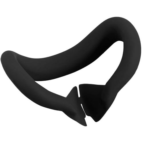 TRIPLE RIVER�EFor Meta Quest 3 �t�F�C�X�J�o�[ �t�F�C�X�N�b�V�����J�o�[ �V���R�� �A�C�}�X�N�p�b�h �A�C�}�X�N �t�F�C�X�}�X�N ���^ �N�G�X�g3 VR�EMR�w�b�h�Z�b�g �A�N�Z�T���[(�u���b�N)