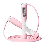 Springseilzähler – Digitales Springseil für Übungen, verstellbares Kabel mit LCD-Display, Geschwindigkeitstrainingsgerät, Heim-Fitnessgerät, Fitness-Seile für Männer, Frauen, Kinder