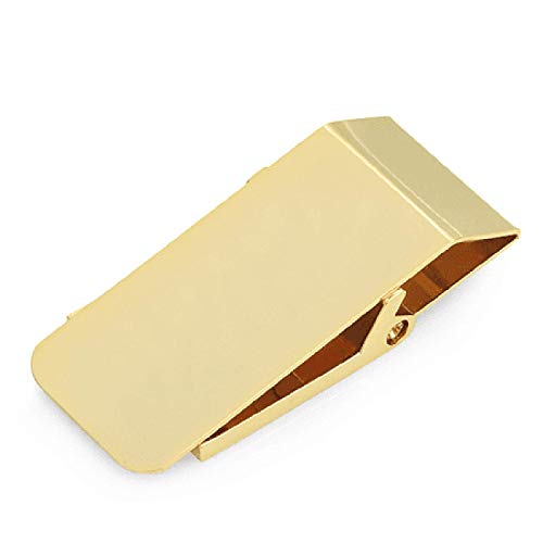 Executive Gift Shoppe | Polished Gold Custom Engraved Hinged Money Clip2