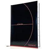 genXon A4 Hard Cover A-Z Index Notebook Ruled Book 192 Pages Phone Address Book Notes Organiser Tabbed