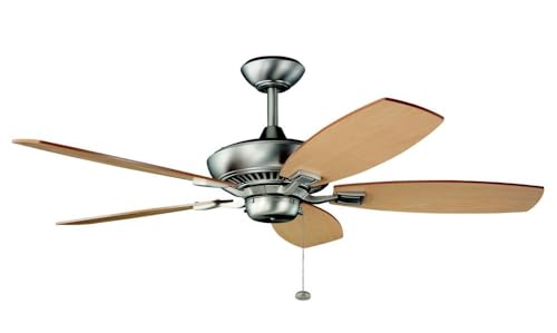 Kichler 300117OBB Canfield 52-Inch Ceiling Fan with Reversible Cherry/Walnut Blade, Oil Brushed Bronze by Kichler - Used condition - Image 6